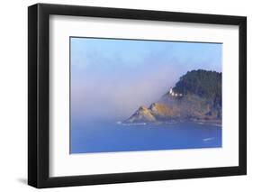 Fog Adds Beauty to Heceta Head Lighthouse, Oregon Coast, Pacific Ocean-Craig Tuttle-Framed Photographic Print