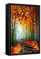 Fog Alley-Leonid Afremov-Framed Stretched Canvas