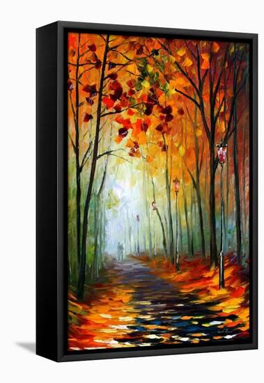 Fog Alley-Leonid Afremov-Framed Stretched Canvas