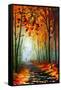 Fog Alley-Leonid Afremov-Framed Stretched Canvas