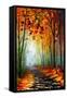 Fog Alley-Leonid Afremov-Framed Stretched Canvas