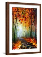 Fog Alley-Leonid Afremov-Framed Art Print