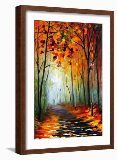 Fog Alley-Leonid Afremov-Framed Art Print