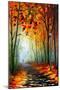 Fog Alley-Leonid Afremov-Mounted Art Print