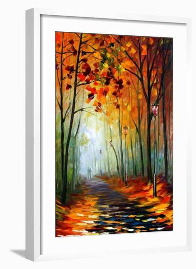 Fog Alley-Leonid Afremov-Framed Art Print