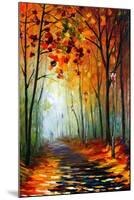 Fog Alley-Leonid Afremov-Mounted Art Print