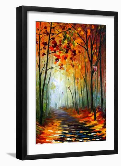 Fog Alley-Leonid Afremov-Framed Art Print