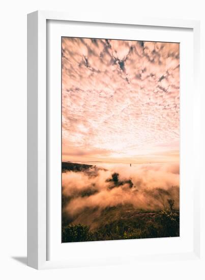 Fog and Cloud Chaos at Golden Gate Bridge, San Francisco-Vincent James-Framed Photographic Print