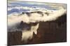 Fog and Clouds of a Partial Temperature Inversion Surround the Red Rocks of Bryce Canyon-Eleanor-Mounted Photographic Print