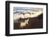 Fog and Clouds of a Partial Temperature Inversion Surround the Red Rocks of Bryce Canyon-Eleanor-Framed Photographic Print