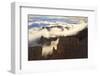 Fog and Clouds of a Partial Temperature Inversion Surround the Red Rocks of Bryce Canyon-Eleanor-Framed Photographic Print