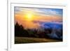 Fog and Light Mix Hills of Mount Tam California-Vincent James-Framed Photographic Print