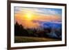 Fog and Light Mix Hills of Mount Tam California-Vincent James-Framed Photographic Print