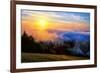 Fog and Light Mix Hills of Mount Tam California-Vincent James-Framed Photographic Print