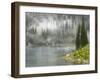 Fog and Rain on Lake Eva, Revelstoke National Park, British Columbia, Canada-Don Paulson-Framed Photographic Print