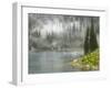 Fog and Rain on Lake Eva, Revelstoke National Park, British Columbia, Canada-Don Paulson-Framed Photographic Print