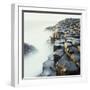 Fog at Basalt Columns of Giants Causeway-Micha Pawlitzki-Framed Premium Photographic Print