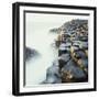 Fog at Basalt Columns of Giants Causeway-Micha Pawlitzki-Framed Photographic Print