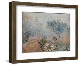 Fog at Voisins-Alfred Sisley-Framed Art Print