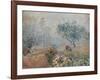 Fog at Voisins-Alfred Sisley-Framed Art Print