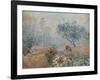 Fog at Voisins-Alfred Sisley-Framed Art Print