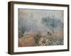 Fog at Voisins-Alfred Sisley-Framed Art Print