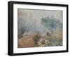 Fog at Voisins-Alfred Sisley-Framed Art Print