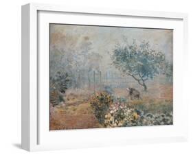 Fog at Voisins-Alfred Sisley-Framed Art Print