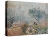 Fog at Voisins-Alfred Sisley-Stretched Canvas