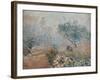 Fog at Voisins-Alfred Sisley-Framed Art Print