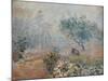 Fog at Voisins-Alfred Sisley-Mounted Art Print