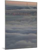 Fog Bank from the Berkeley Hills, San Francisco Bay, California-Josh Anon-Mounted Photographic Print