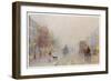 Fog, Brompton Road-Rose Barton-Framed Art Print