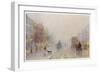 Fog, Brompton Road-Rose Barton-Framed Art Print