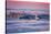 Fog City Dream, San Francisco Night Cityscape and Sunset Fog-Vincent James-Stretched Canvas