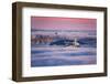 Fog City Dream, San Francisco Night Cityscape and Sunset Fog-Vincent James-Framed Photographic Print