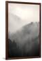 Fog Covering The Mountain Forests-Gudella-Framed Art Print