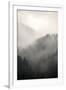 Fog Covering The Mountain Forests-Gudella-Framed Art Print