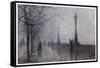 Fog, Embankment-null-Framed Stretched Canvas