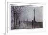 Fog, Embankment-null-Framed Art Print