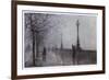 Fog, Embankment-null-Framed Art Print