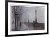 Fog, Embankment-null-Framed Art Print