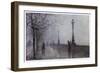 Fog, Embankment-null-Framed Art Print