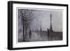 Fog, Embankment-null-Framed Art Print