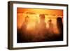 Fog Fire, Epic Light and Fog at San Francisco California-Vincent James-Framed Photographic Print