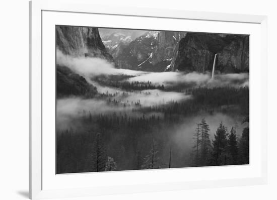 Fog Floating in Yosemite Valley-null-Framed Premium Giclee Print