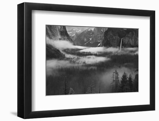 Fog Floating in Yosemite Valley-null-Framed Art Print