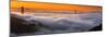 Fog Flood, San Francisco Bay, Golden Gate Bridge-Vincent James-Mounted Photographic Print