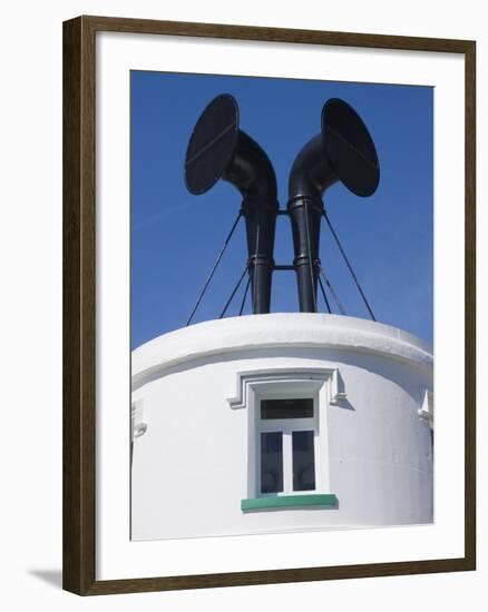 Fog Horns on Lighthouse-Adrian Bicker-Framed Photographic Print