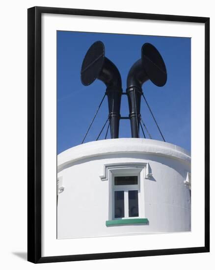 Fog Horns on Lighthouse-Adrian Bicker-Framed Photographic Print